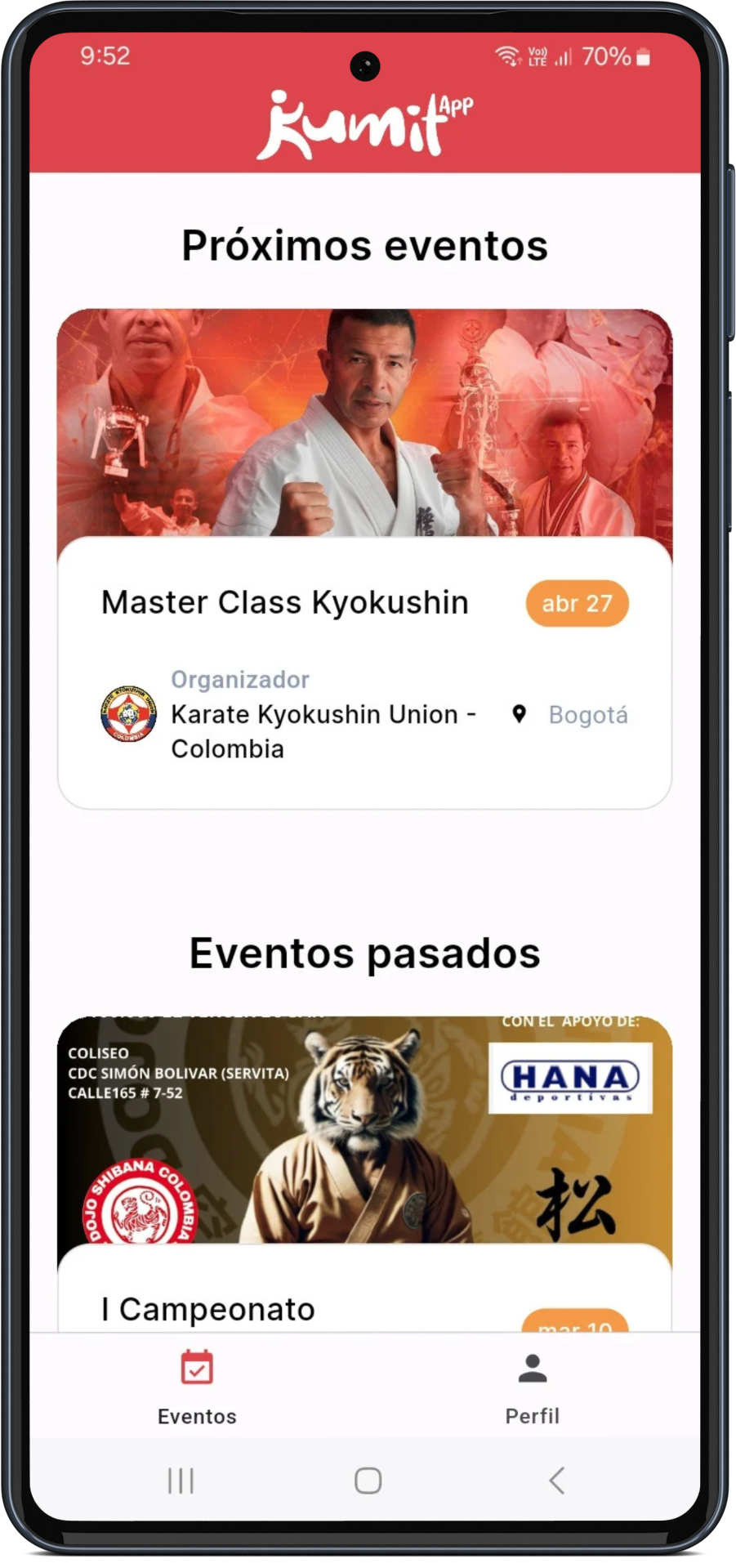 Kumitapp inicio